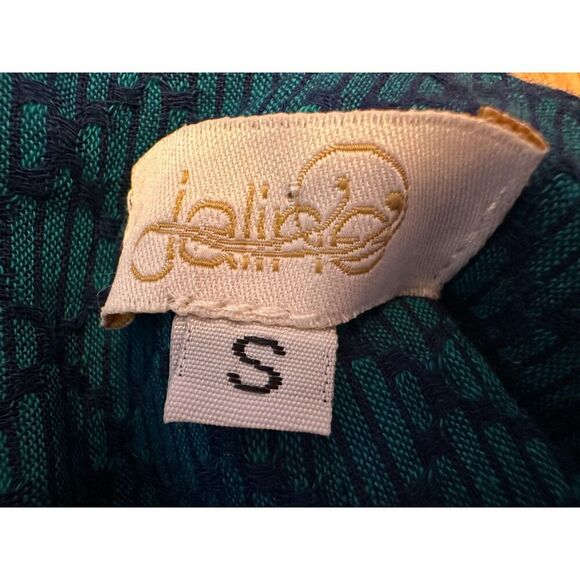 Jaline Teal Flowy Boho Pants Size Small - Picture 6 of 6